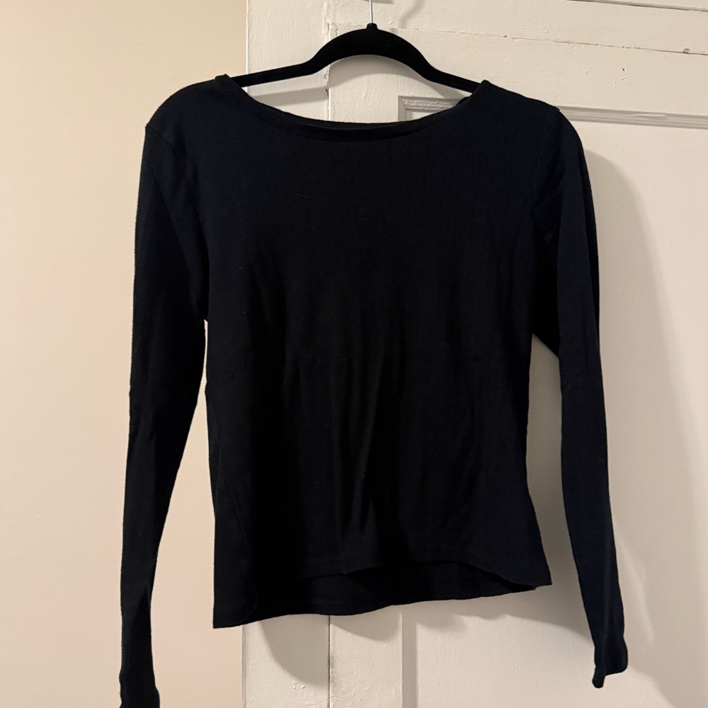 American Eagle Outfitters Black Long Sleeve Tee